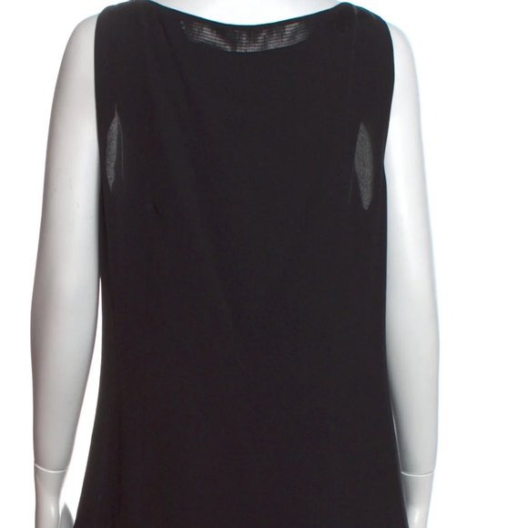 TORY BURCH Silk Scoop Neck SequenceTop Size 12 - Picture 2 of 2